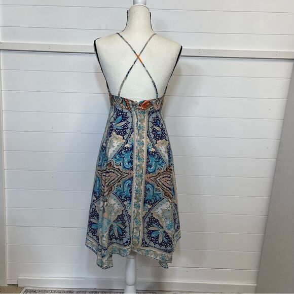 Rubber Ducky Bohemian Print Spaghetti Strap Dress Size Small - Picture 3 of 8